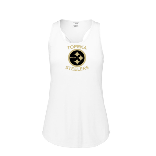 [FT0TUBWH-FAS-LOGO1] Ladies Tri Blend Tank Top (Female Adult S, White, Logo 1)