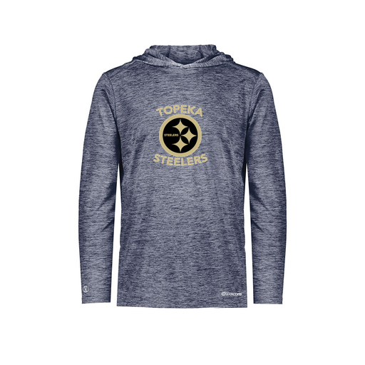 [FOLHCGNV-YS-LOGO1] Decker Youth Charge Hoodie (Youth S, Navy, Logo 1)