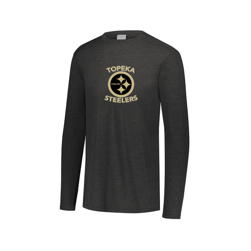 [FTLCUBBK-AXS-LOGO1] Decker Men's Tri-Blend T-Shirt - Long Sleeve (Adult XS, Black, Logo 1)