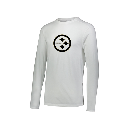 [3075.005.XS-LOGO2] Men's LS Ultra-blend T-Shirt (Adult XS, White, Logo 2)