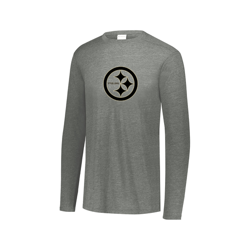 [3075.013.XS-LOGO2] Men's LS Ultra-blend T-Shirt (Adult XS, Gray, Logo 2)