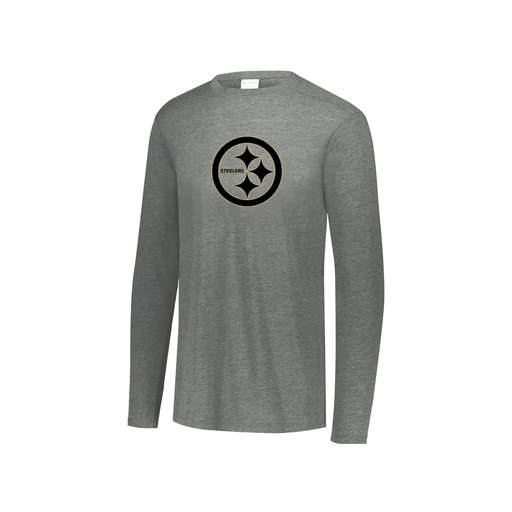 [3076.013.S-LOGO2] Youth LS Ultra-blend T-Shirt (Youth S, Gray, Logo 2)