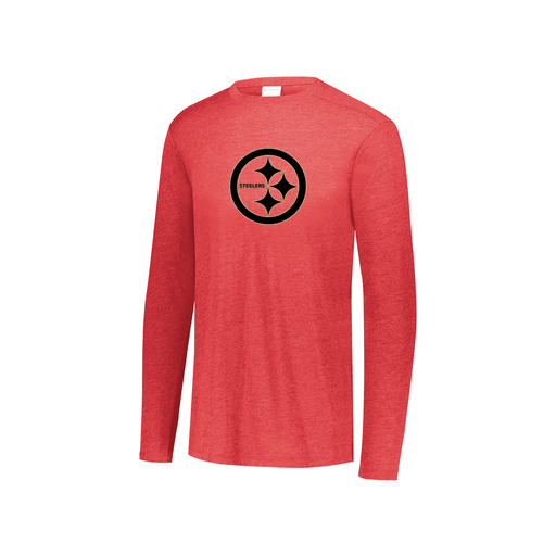 [3076.V96.S-LOGO2] Youth LS Ultra-blend T-Shirt (Youth S, Red, Logo 2)