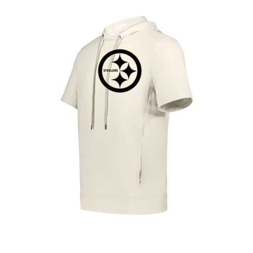 [222605-WHT-YS-LOGO2] YOUTH VENTURA SOFT KNIT SHORT SLEEVE HOODIE (Youth S, White, Logo 2)