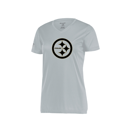 [222820.099.S-LOGO2] Ladies Movement Dri Fit Shirt (Female Adult S, Silver, Logo 2)